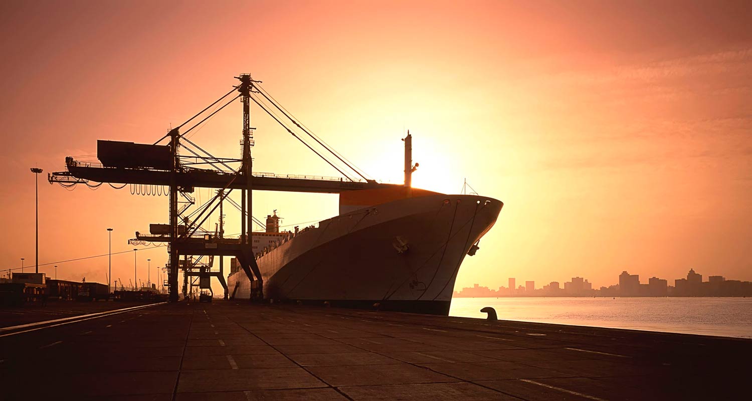 Ship in harbor